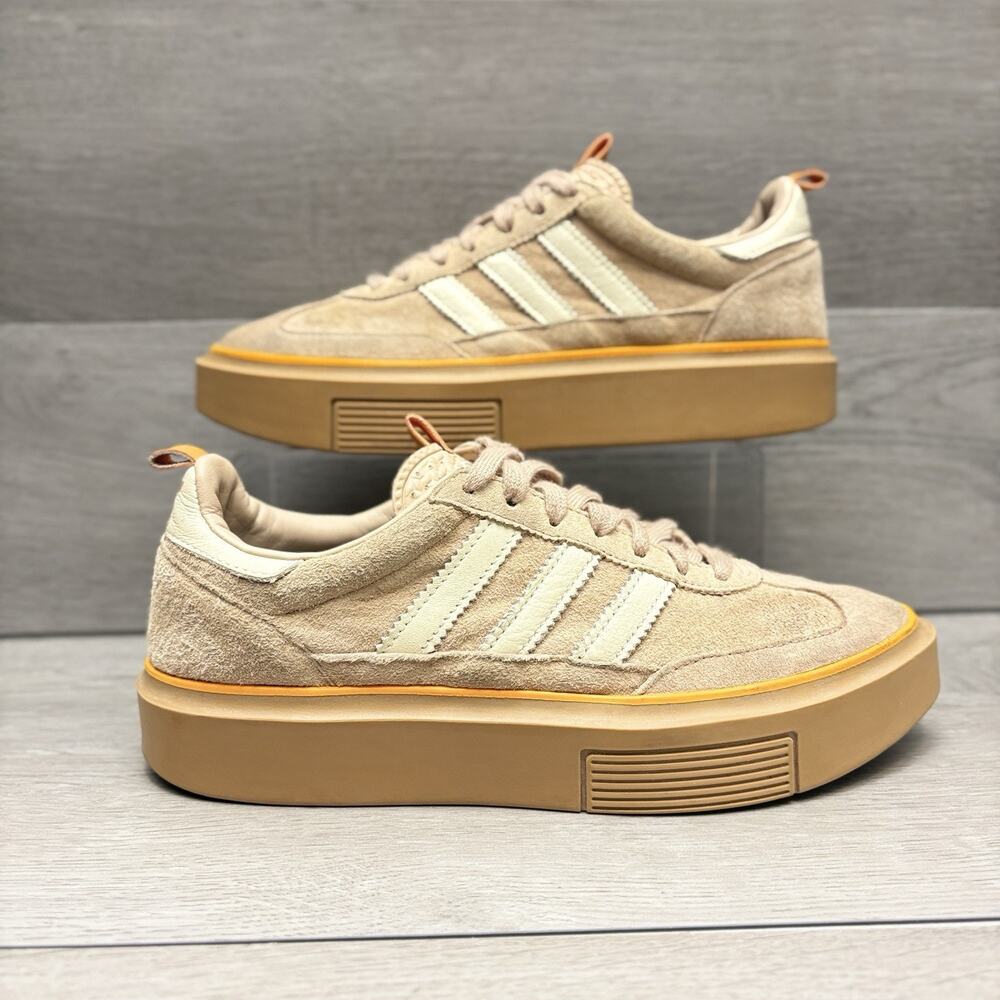 Adidas Super Sleek 72 Platform Sneakers Ash/Pearl/Gum GX5165 Women’s Size 7.5 - Picture 2 of 11